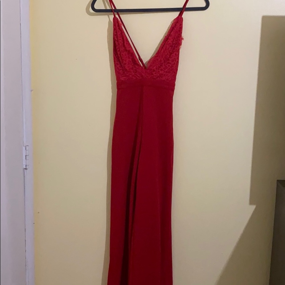 Red sexy jumpsuit